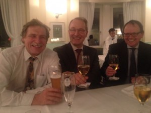 Bernhard Freisler, Helmut Messer und Hans-Joachim Hauser
